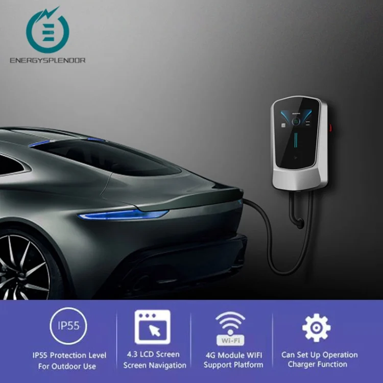 An AC electric vehicle charger providing a compact, user-friendly design for home charging.